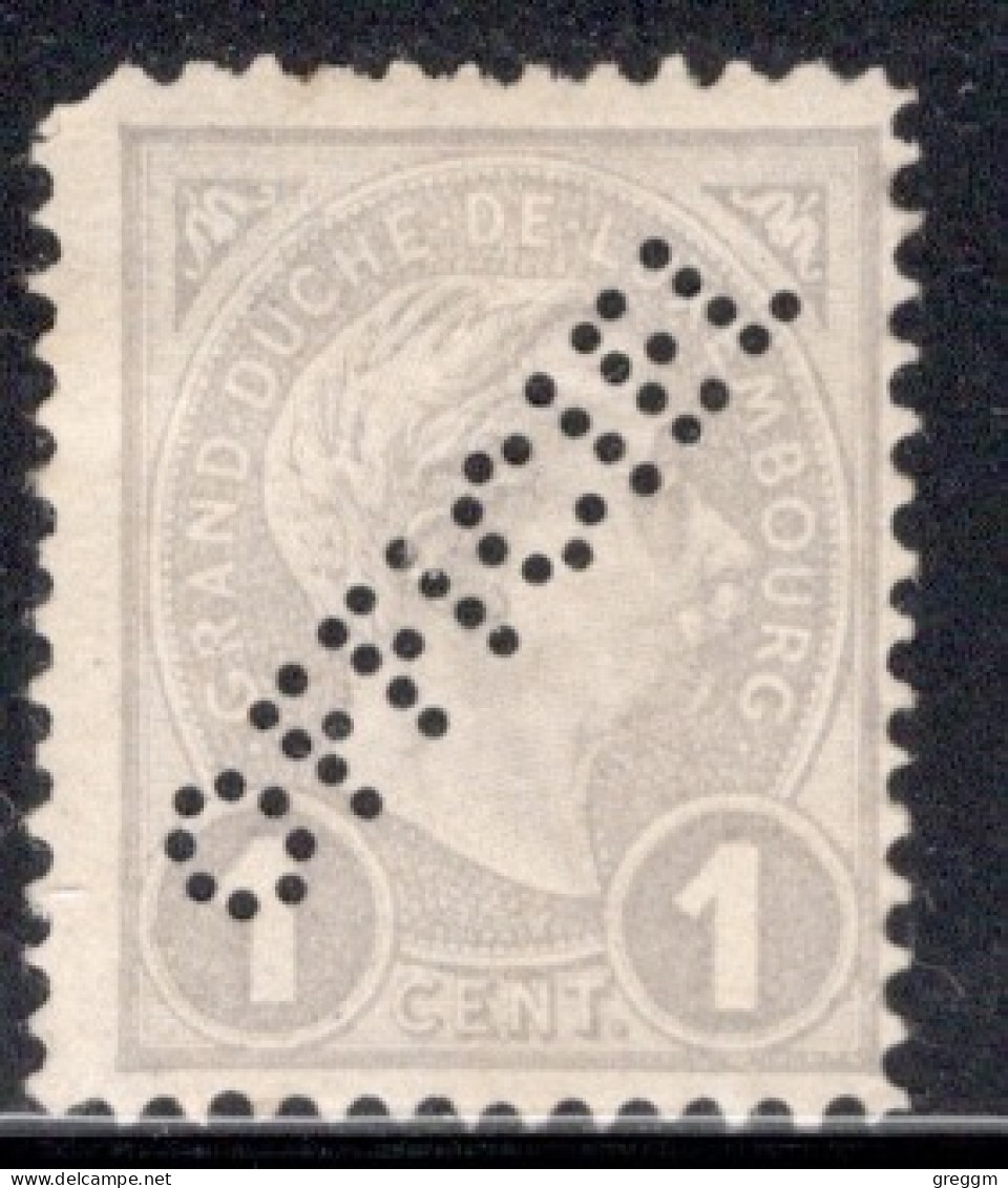 Luxembourg 1899 Single Postage Stamps Perforated "OFFICIEL"  In Mounted Mint - Dienstmarken