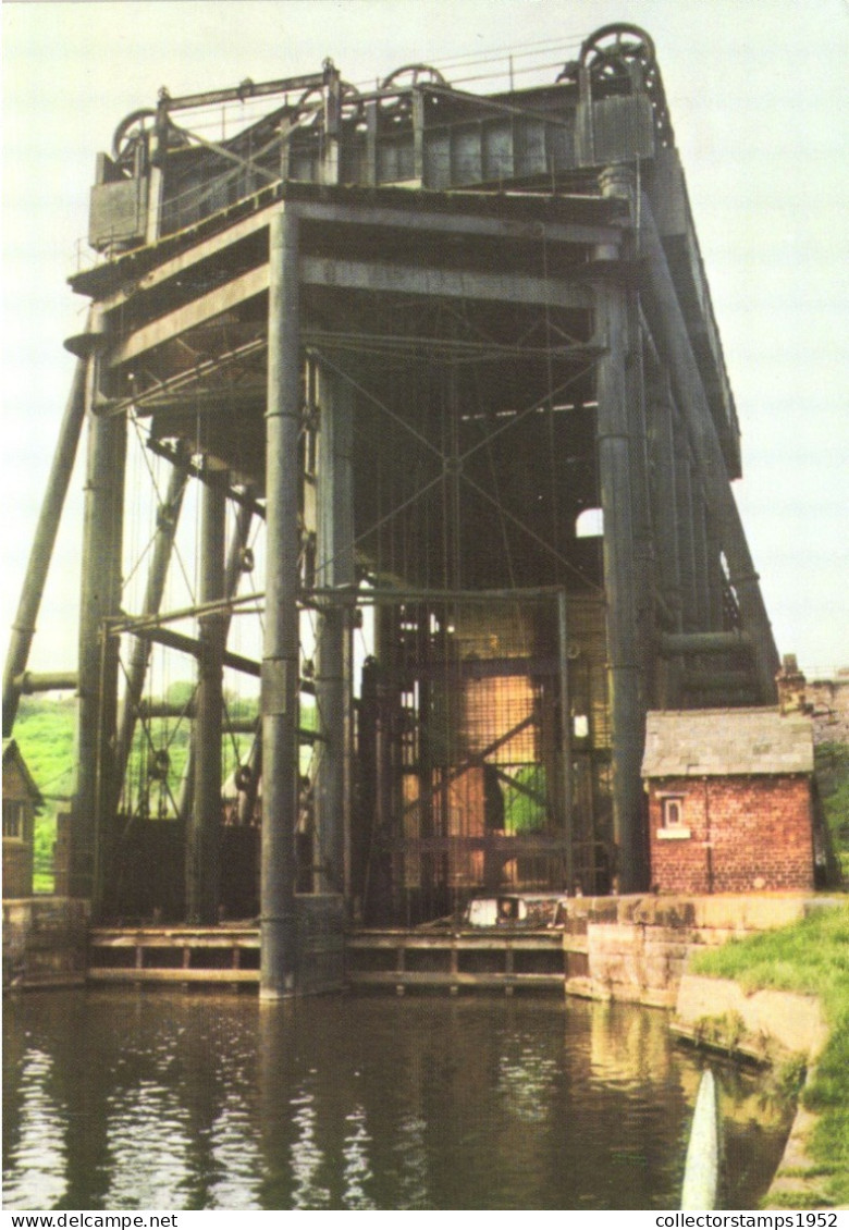 CHESHIRE, BOAT LIFT, ARCHITECTURE, ENGLAND, UNITED KINGDOM, POSTCARD - Other & Unclassified