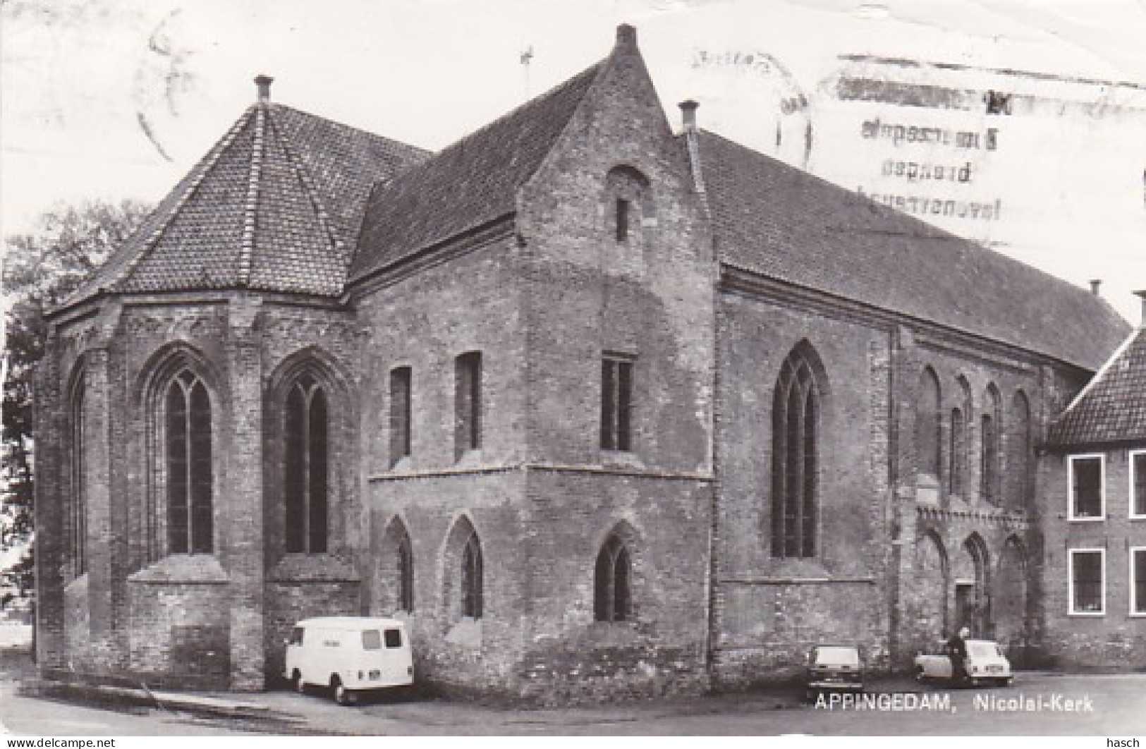 48714Appingedam, Nicolai -  Kerk. 1978. (FOTOKAART) (Doordruk Stempel, Vouw Rechtsboven)  - Appingedam