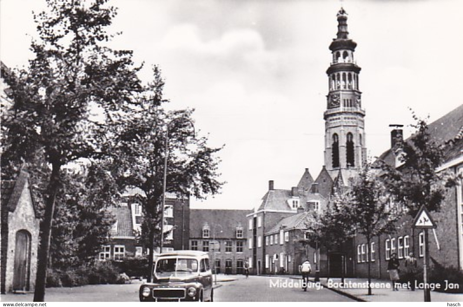 487128Middelburg, Bachtensteene Met Lange Jan, (FOTOKAART)  - Middelburg