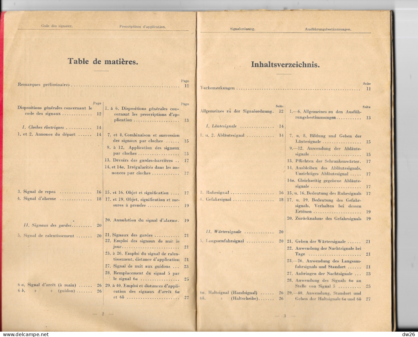 Chemins De Fer D'Alsace Et De Lorraine Et Du Luxembourg - Livret: Règlements Pour Les Signaux 1933 - Railway