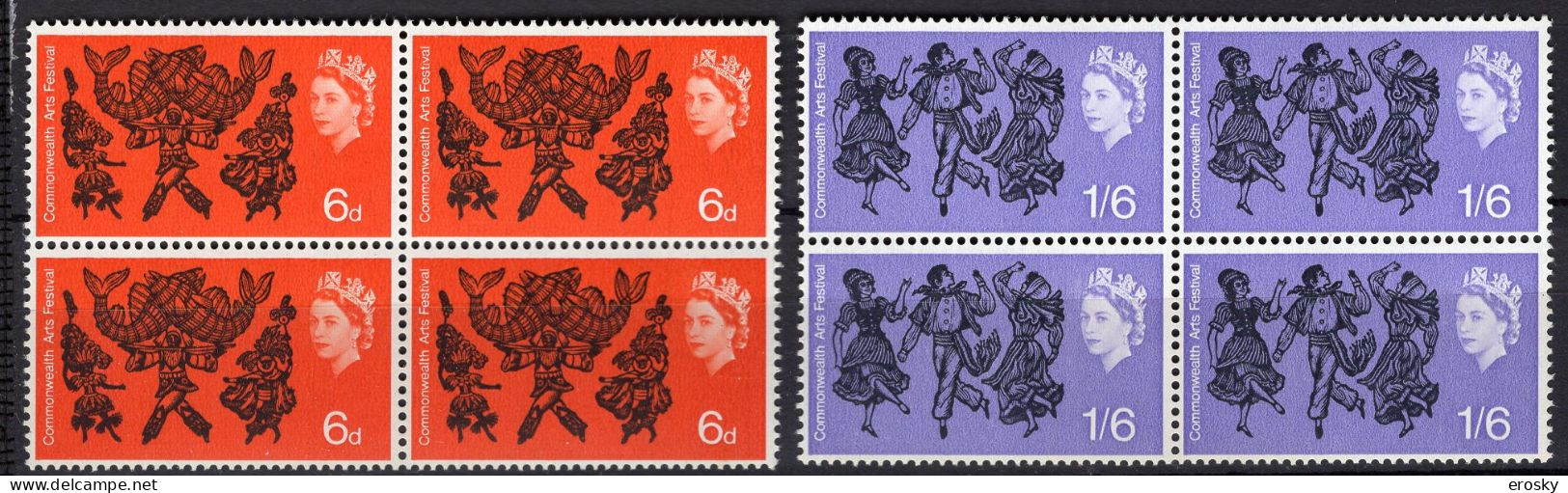 P2399 - GRANDE BRETAGNE Yv N°403/04 ** Bloc Folklore - Unused Stamps