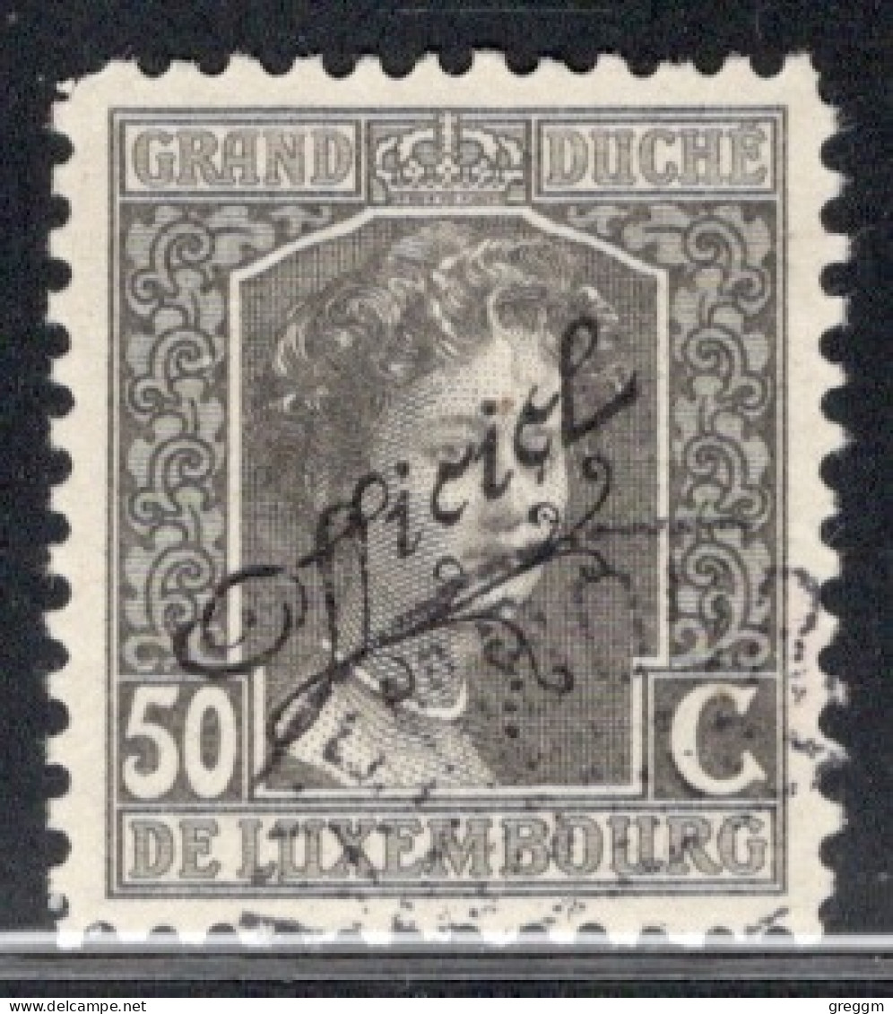 Luxembourg 1915 Single Grand Duchess Marie Adelaide - Postage Stamps Of 1914-1921 Overprinted "Officiel" In Fine Used - Dienstmarken