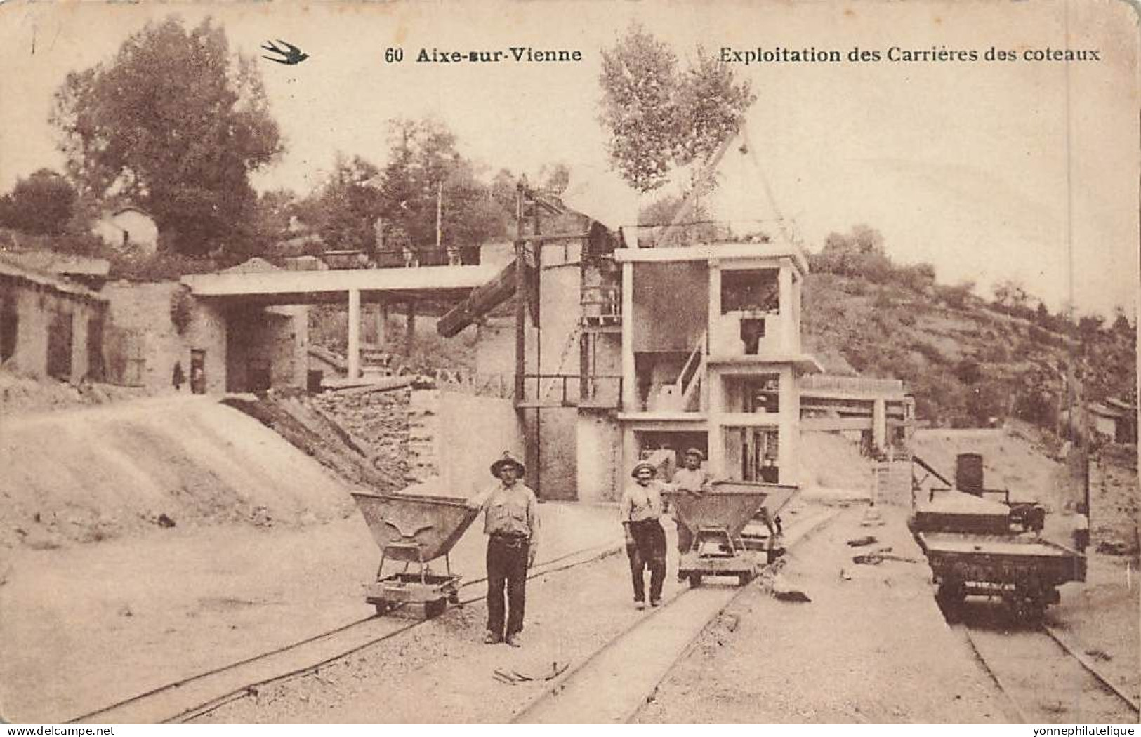 87 - HAUTE-VIENNE - AIXE-SUR-VIENNE - Exploitation Des Carrières Des Coteaux - édition L'hirondelle - 10184 - Aixe Sur Vienne