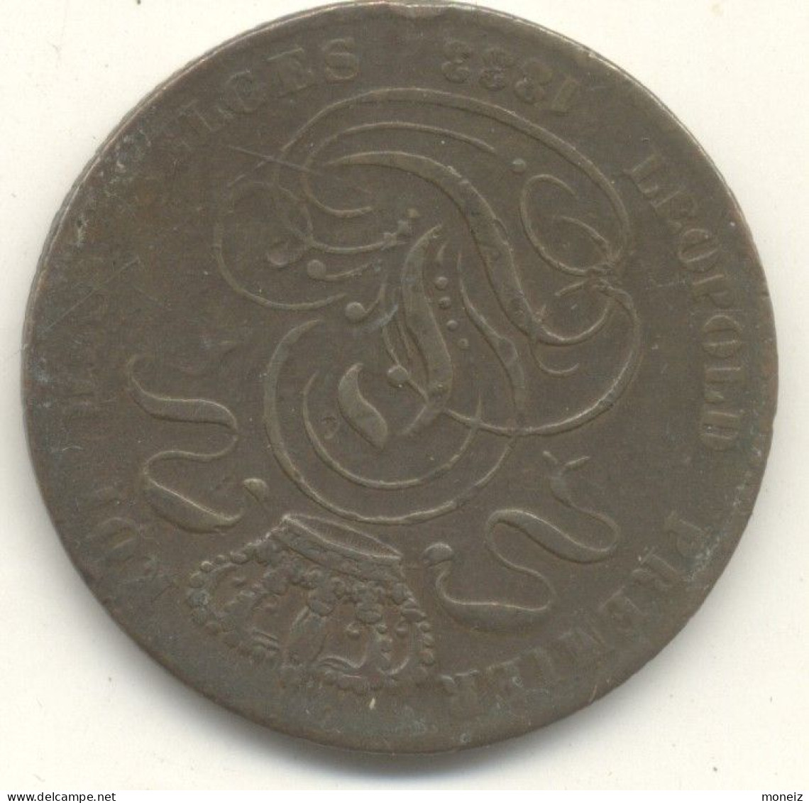 BELGIQUE   5 CENTIMES 1833 - 5 Cent