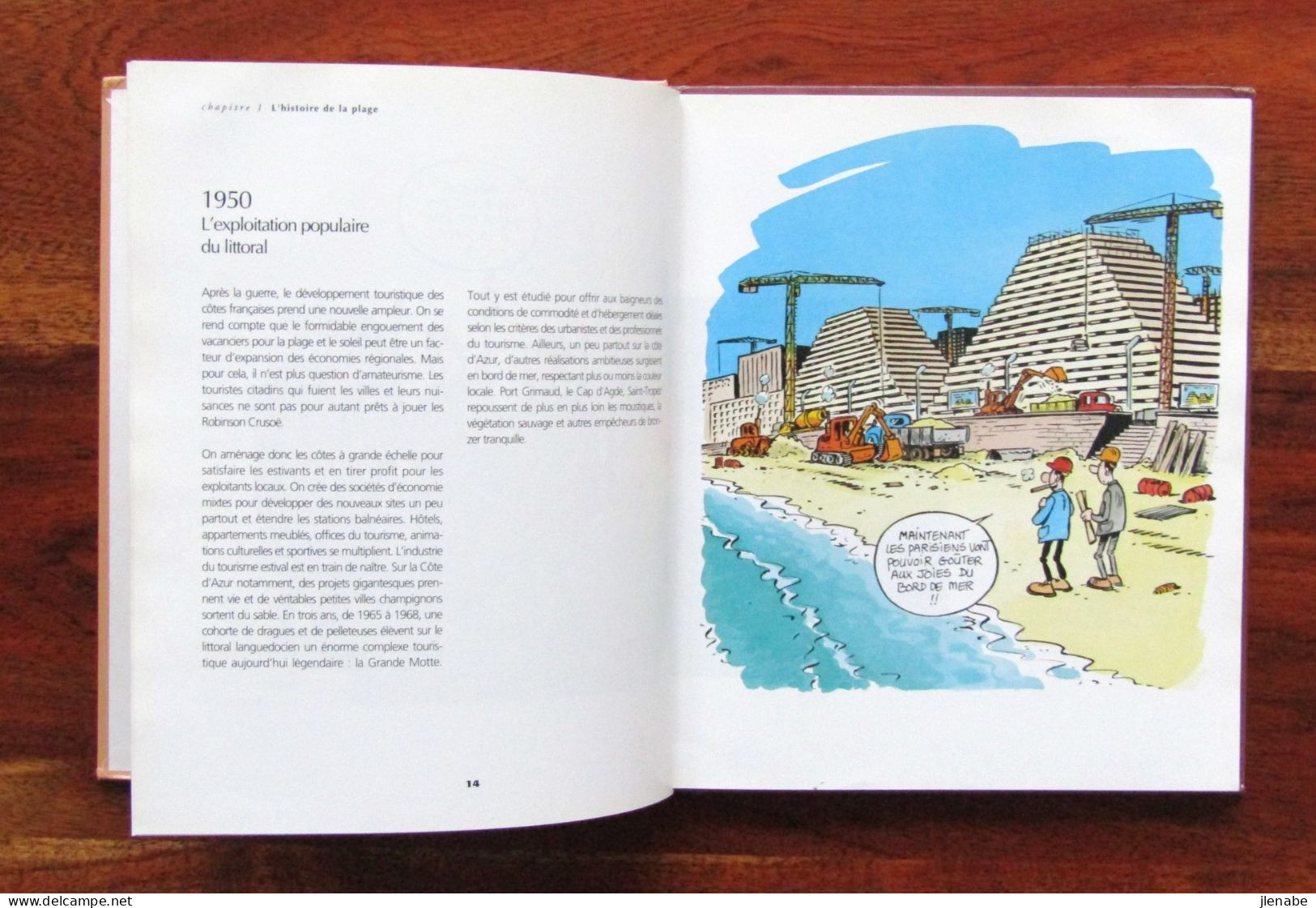 " La plage " petit guide vintage illustré pa MARGERIN