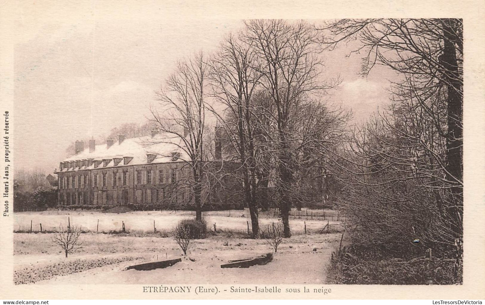 FRANCE - Etrépagny - Sainte Isabelle Sous La Neige - Carte Postale Ancienne - Otros & Sin Clasificación