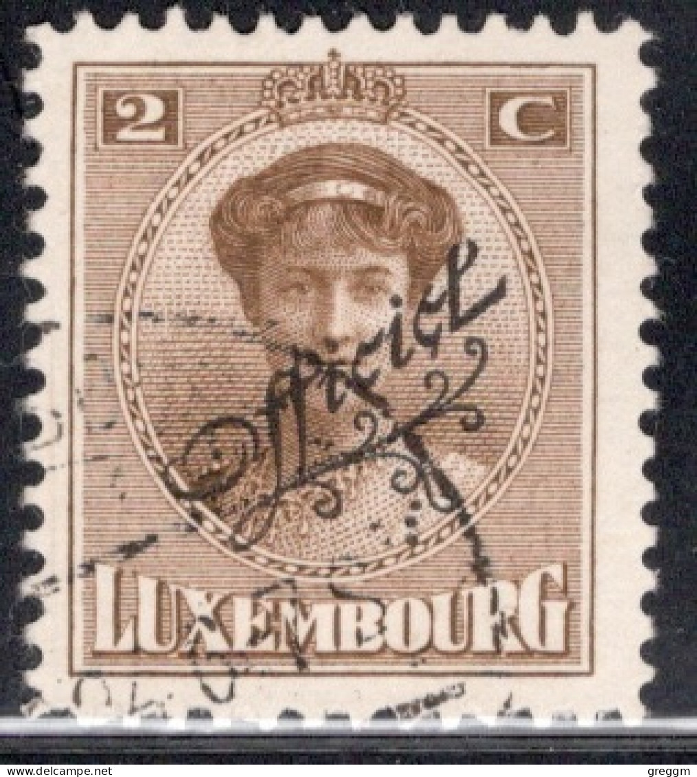 Luxembourg 1922 Single Grand Duchess Charlotte & Landscapes Of 1921-1922 Overprinted "Official In Fine Used - Servizio