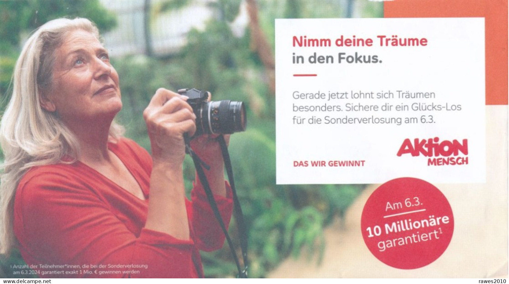 BRD / Bund Bonn Postaktuell -TP- FRW 2024 Aktion Mensch Frau Kamera - Covers & Documents