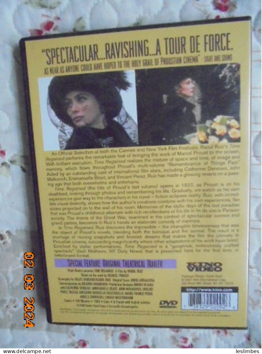 Marcel Proust's Time Regained -  [DVD] [Region 1] [US Import] [NTSC] Raoul Ruiz - Drame