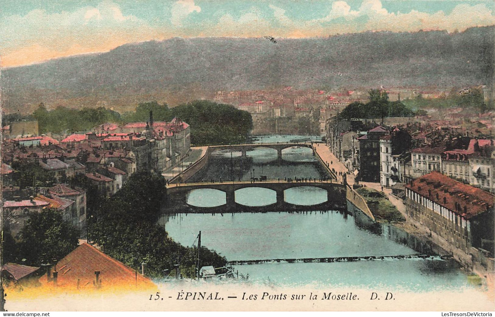 FRANCE - Epinal - Vue Sur Les Ponts Sur La Moselle - D D - Vue Générale De La Ville - Carte Postale Ancienne - Epinal