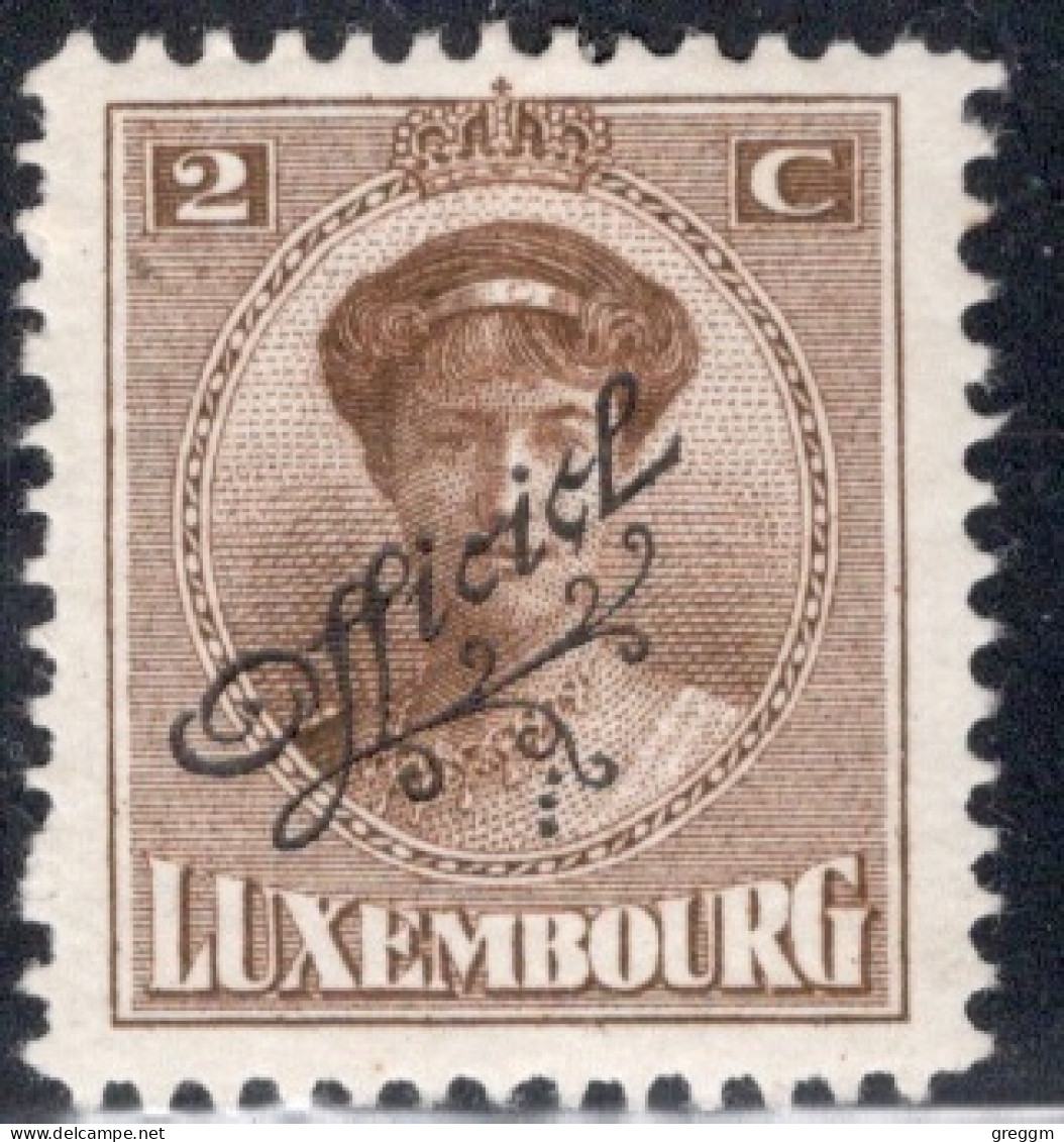 Luxembourg 1922 Single Grand Duchess Charlotte & Landscapes Of 1921-1922 Overprinted "Official In Mounted Mint - Dienstmarken