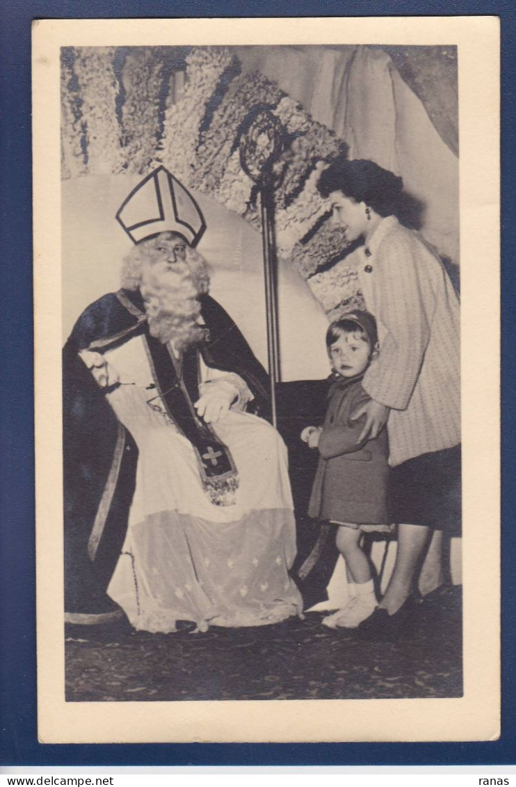 CPA Saint Nicolas Père Noël Santa Claus Nicolo Nicolaas Non Circulé Carte Photo - Sinterklaas