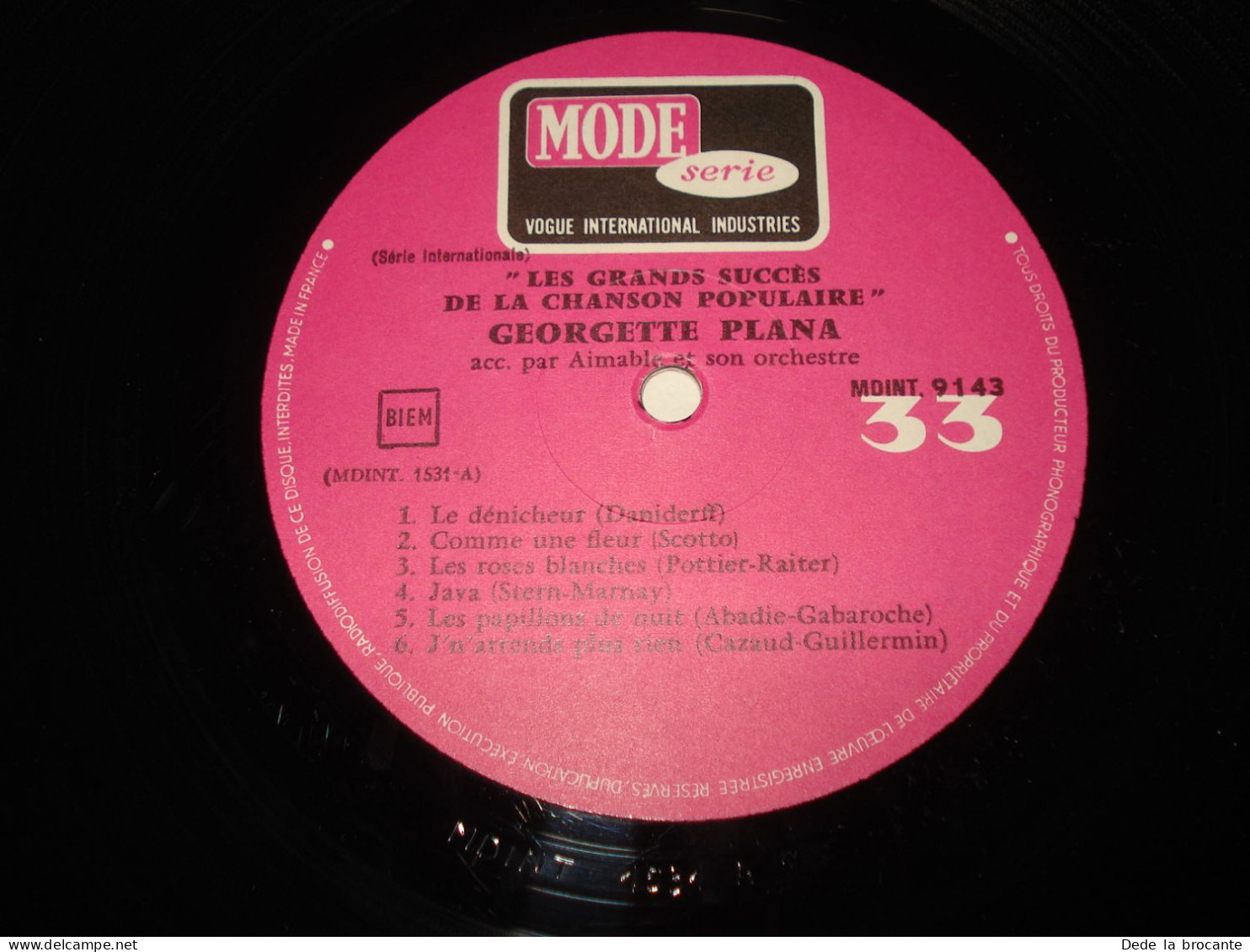 B14 / Georgette Plana et Aimable orchestre  – LP - MDINT 9143 - Fr  1968  NM/EX