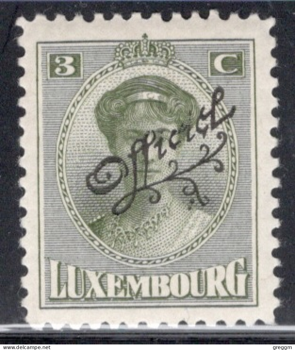 Luxembourg 1922 Single Grand Duchess Charlotte & Landscapes Of 1921-1922 Overprinted "Official In Mounted Mint - Servizio