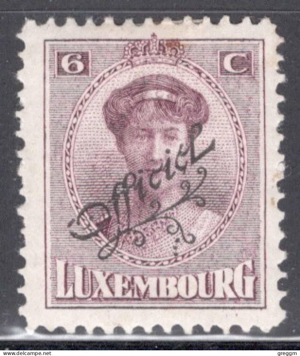 Luxembourg 1922 Single Grand Duchess Charlotte & Landscapes Of 1921-1922 Overprinted "Official In Mounted Mint - Service