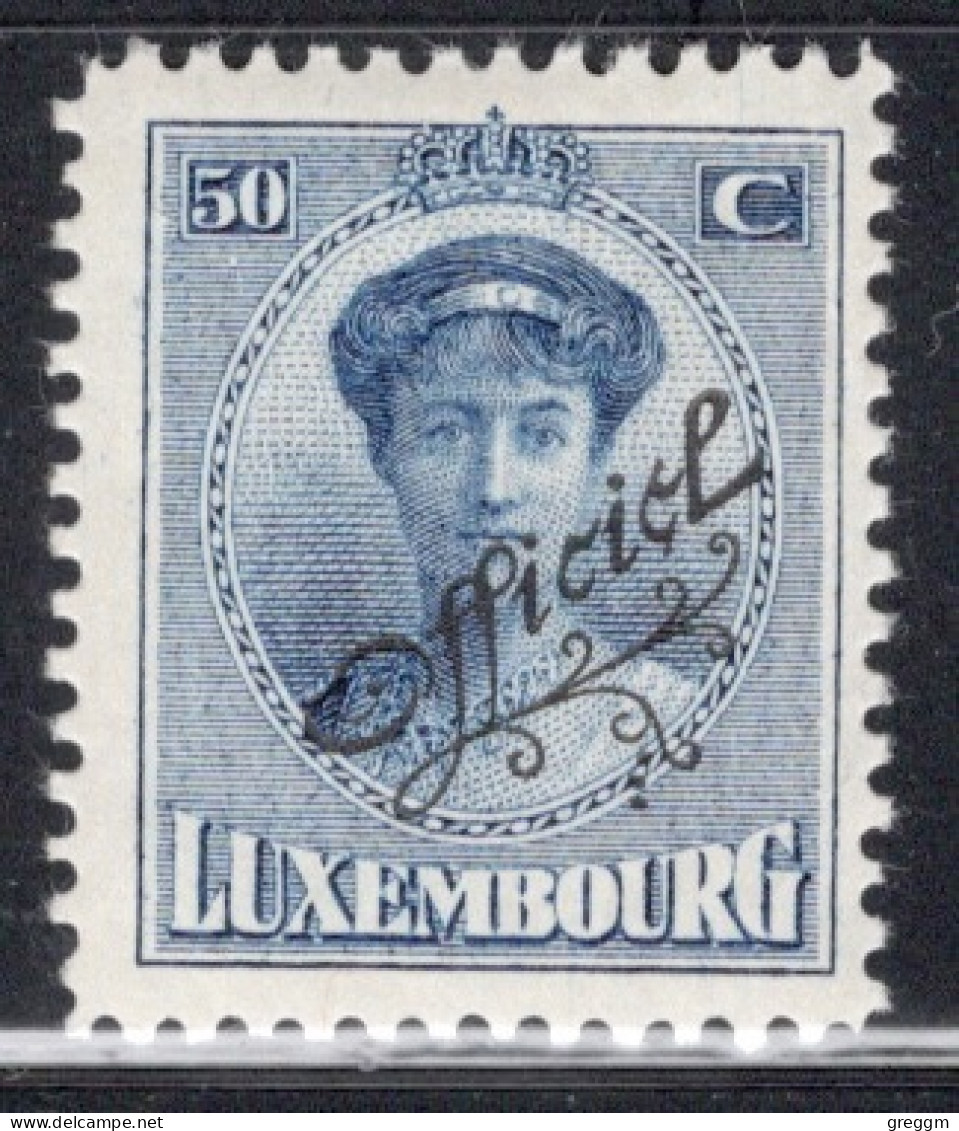 Luxembourg 1922 Single Grand Duchess Charlotte & Landscapes Of 1921-1922 Overprinted "Official In Mounted Mint - Service