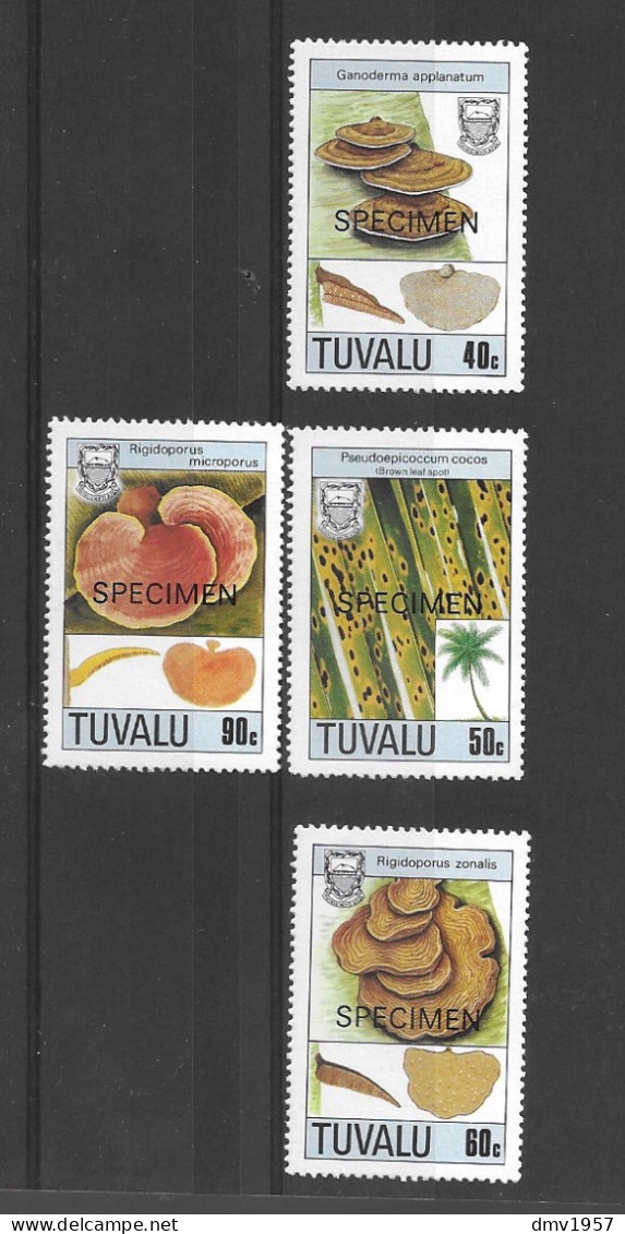 Tuvalu 1988 MNH Fungi (1st Series) Opt Specimen Sg 530/3 - Tuvalu