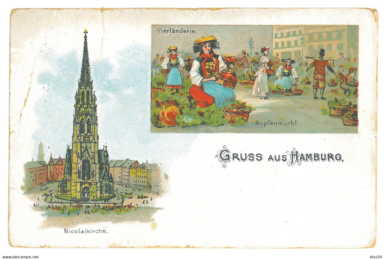 GER 41 - 16920 HAMBURG, Litho, Germany - Old Postcard - Unused - Harburg