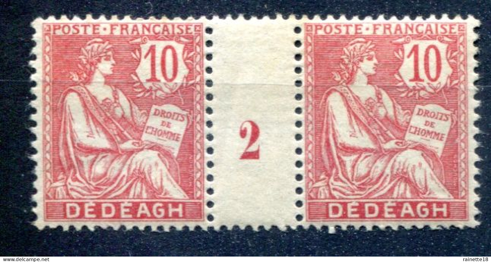 Dédéagh        11 ** En Paire Millésime 2 - Unused Stamps