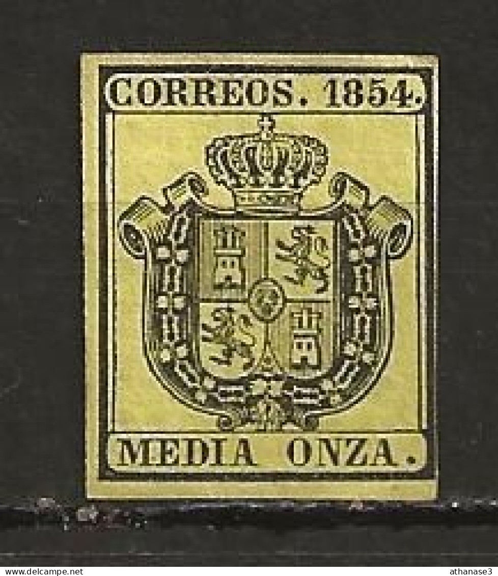 Espagne  Service N° 1 (1854)   Sans Gomme - Service