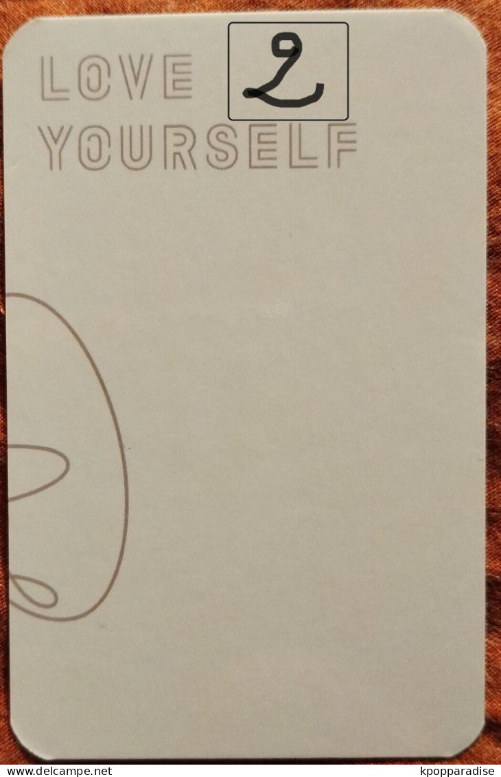 Photocard BTS Love Yourself   Suga - Objets Dérivés