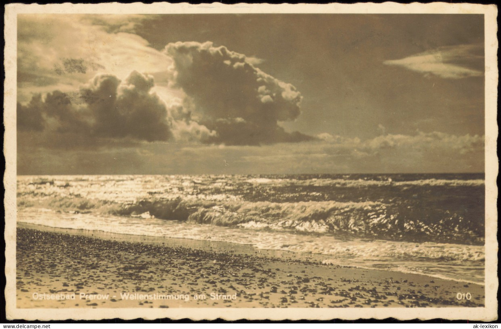 Ansichtskarte Prerow Wellenstimmung Am Strand 1933 - Seebad Prerow