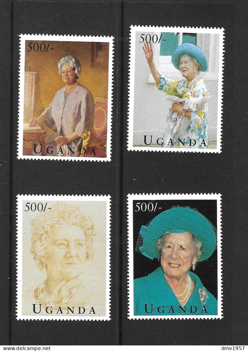 Uganda 1995 MNH 95th Birthday Of Queen Elizabeth. The Queen Mother Sg 1482/5 - Uganda (1962-...)