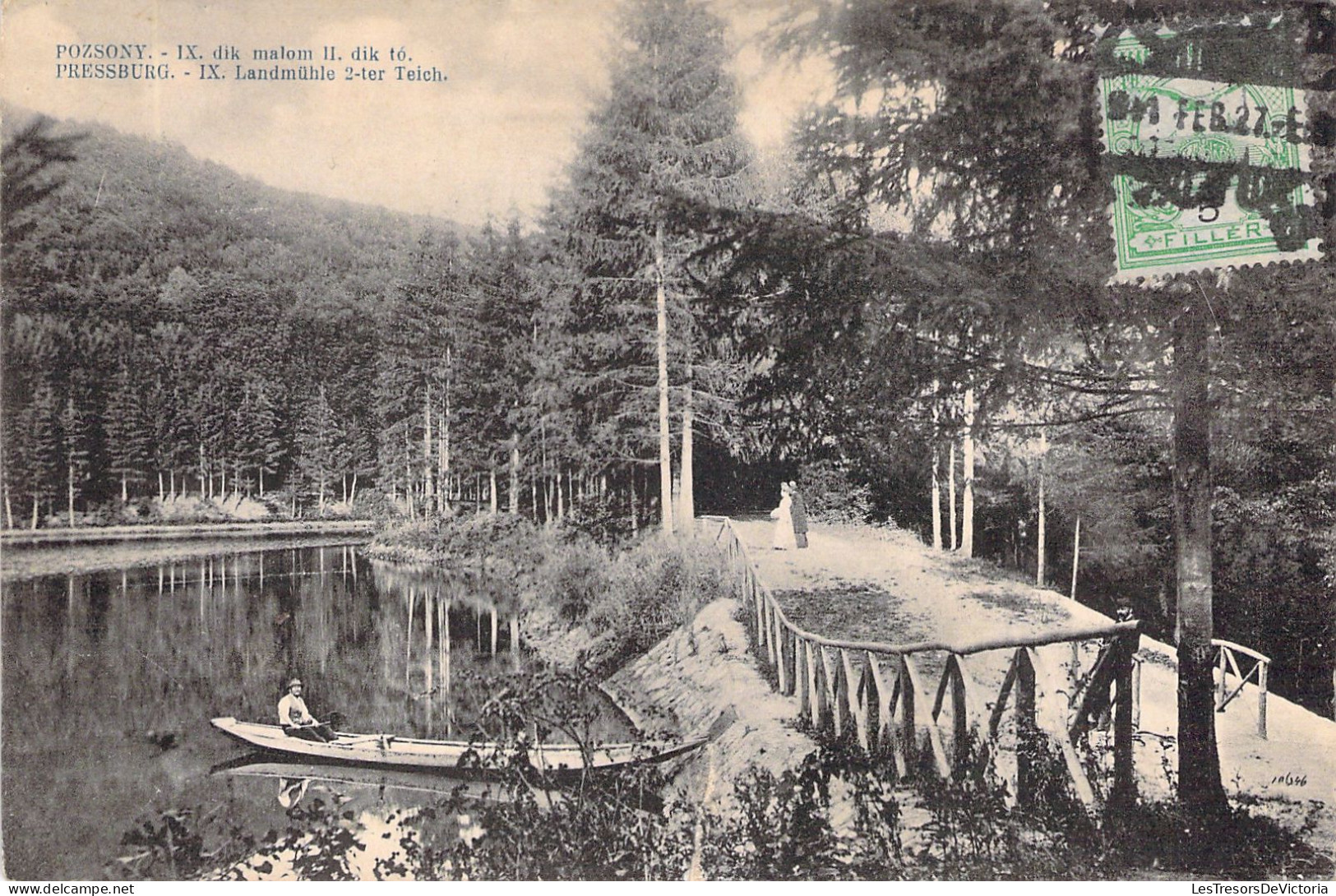 Slovaquie - Pozsony - Pressburg - Dik Malom - Barque Sur L'eau - Carte Postale Ancienne - Slowakei