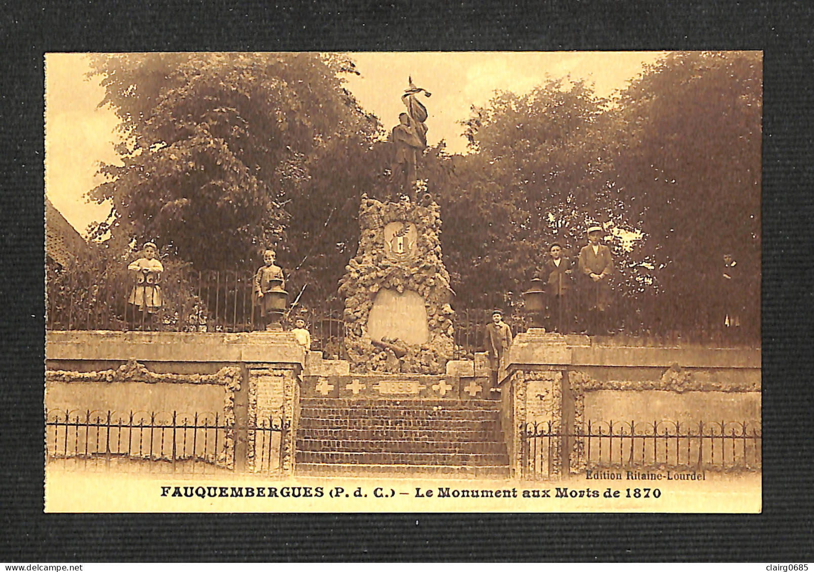 62 - FAUQUEMBERGUES - Le Monument Aux Morts De 1870 - TBE - Fauquembergues