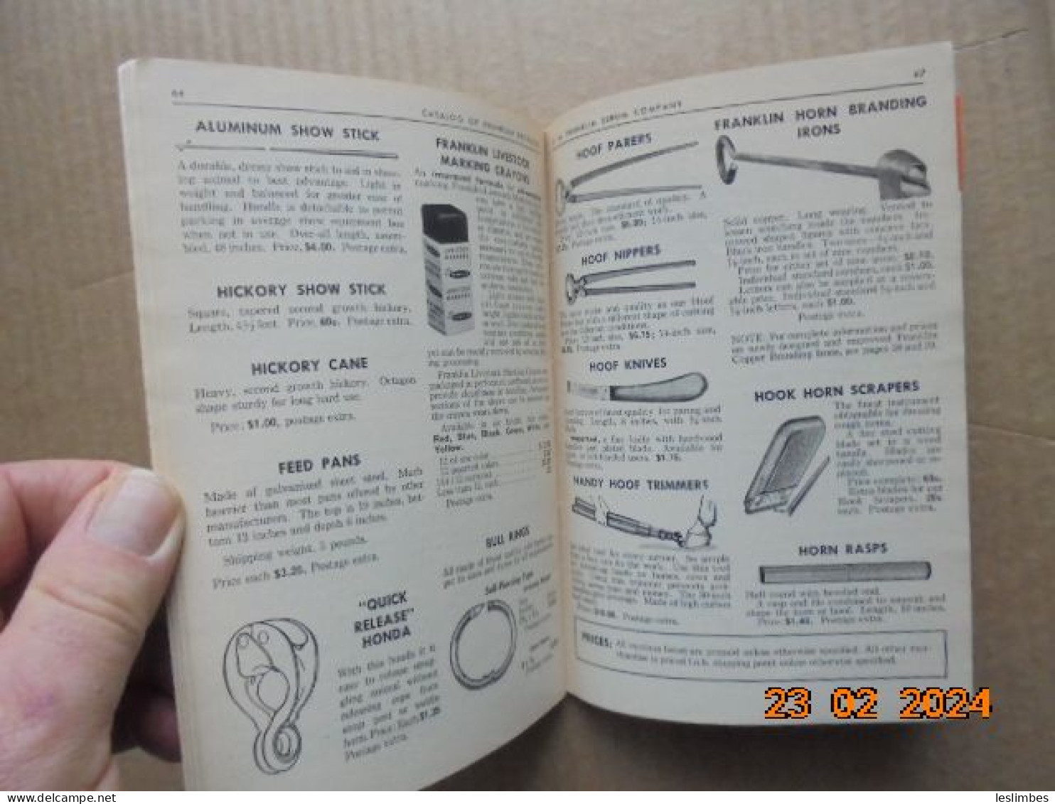 Franklin Vaccines And Supplies For Livestock Catalog No. 58  - O.M. Franklin Serum Company - Ciencias Biológicas