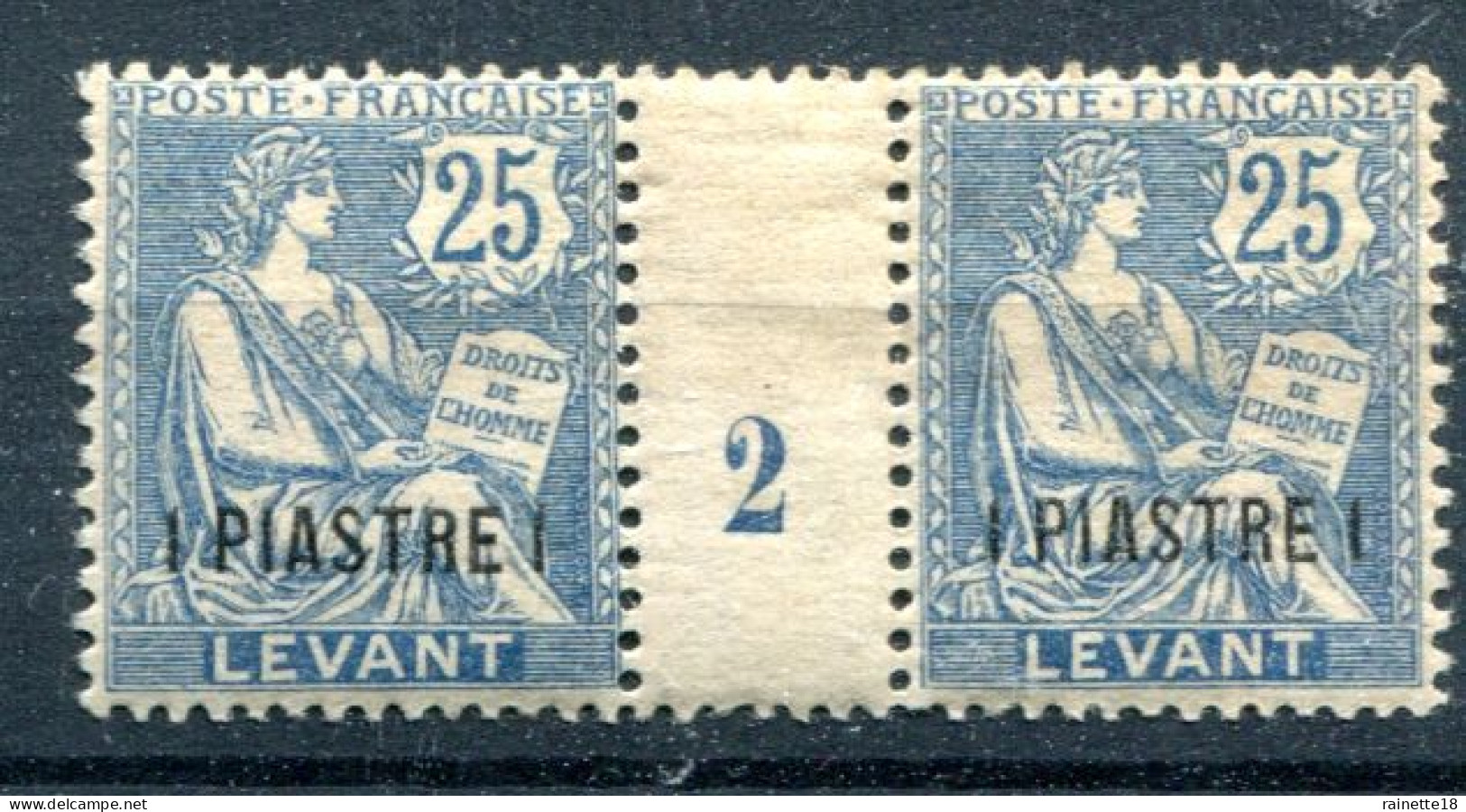 Levant         17 *  Paire Millésime 2 - Unused Stamps