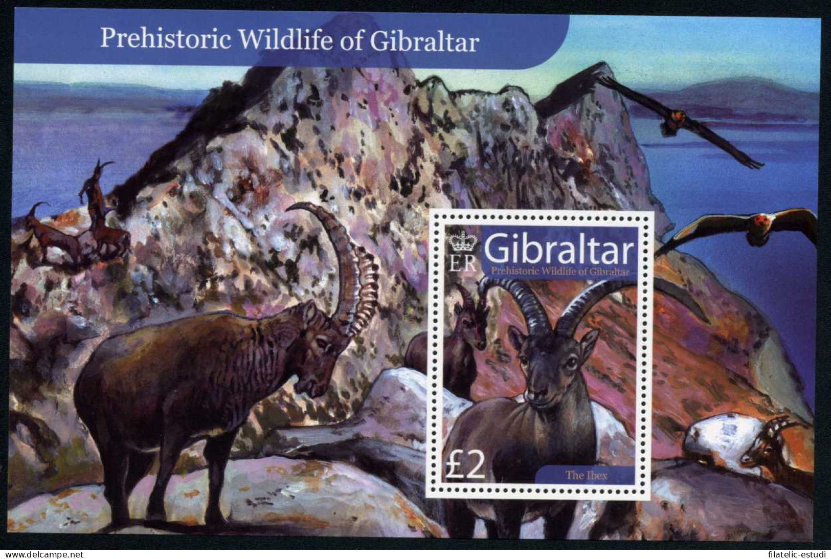 Gibraltar - Nº HB 81 2007 Fauna Prehistórica De Gibraltar Ibex Lujo - Gibraltar