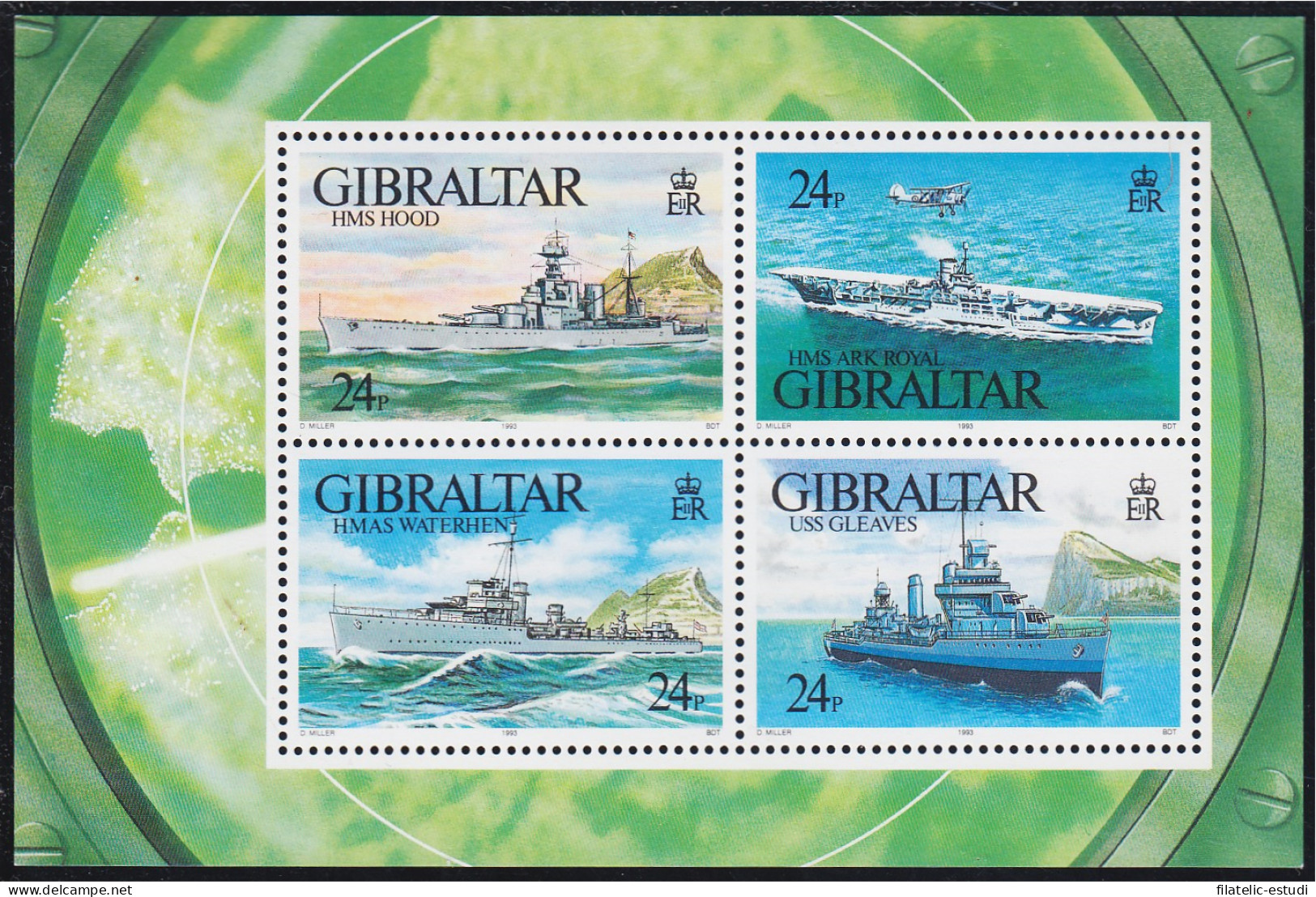 Gibraltar HB 17 1993 Navíos De Guerra MNH - Gibraltar