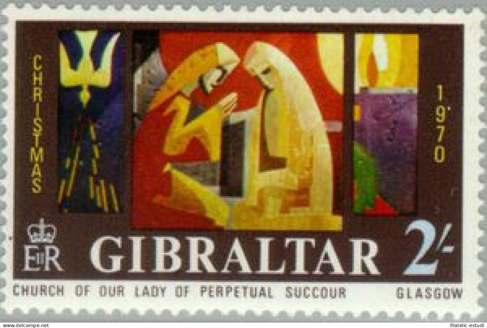 Gibraltar  Nº 238  1970  Navidad  Lujo - Gibraltar