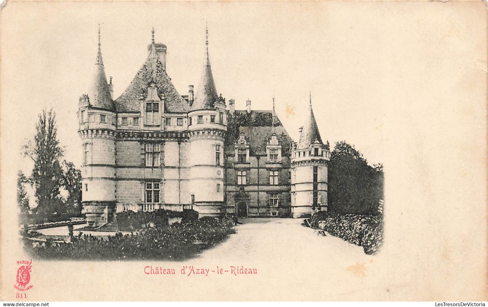 FRANCE - Azay Le Rideau - Le Château - Carte Postale Ancienne - Azay-le-Rideau