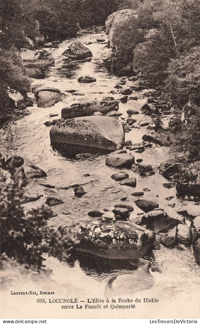 FRANCE - Locunolé - Vue Sur L'Ellée à La Roche Du Diable Entre Les Faouët Et Quimperlé - Carte Postale Ancienne - Quimperlé