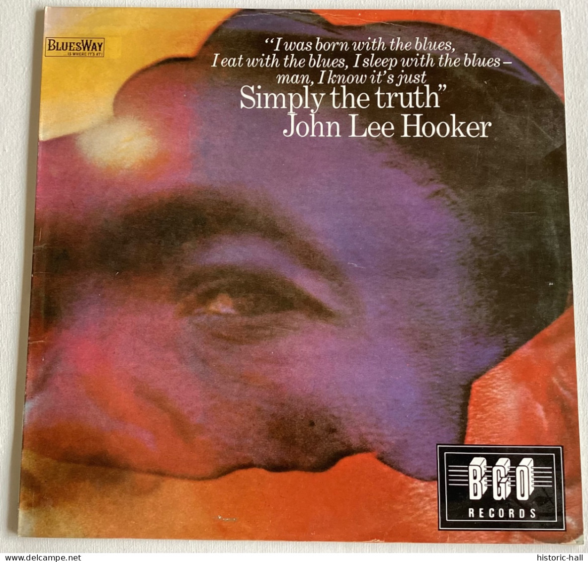 JOHN LEE HOOKER - Simply The Truth - LP - 1969/89 - UK Press - Blues