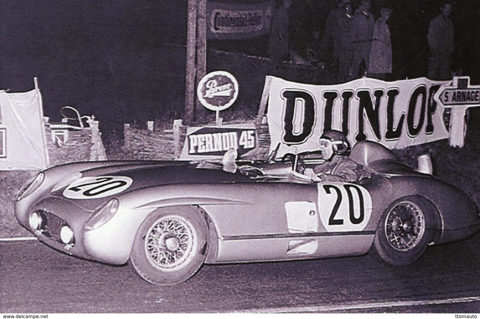 Pilote Pierre Levegh Au Volant De Sa Mercedes 300SLR Aux 24 Heures Du Mans 1955   - 15x10cms PHOTO - Le Mans