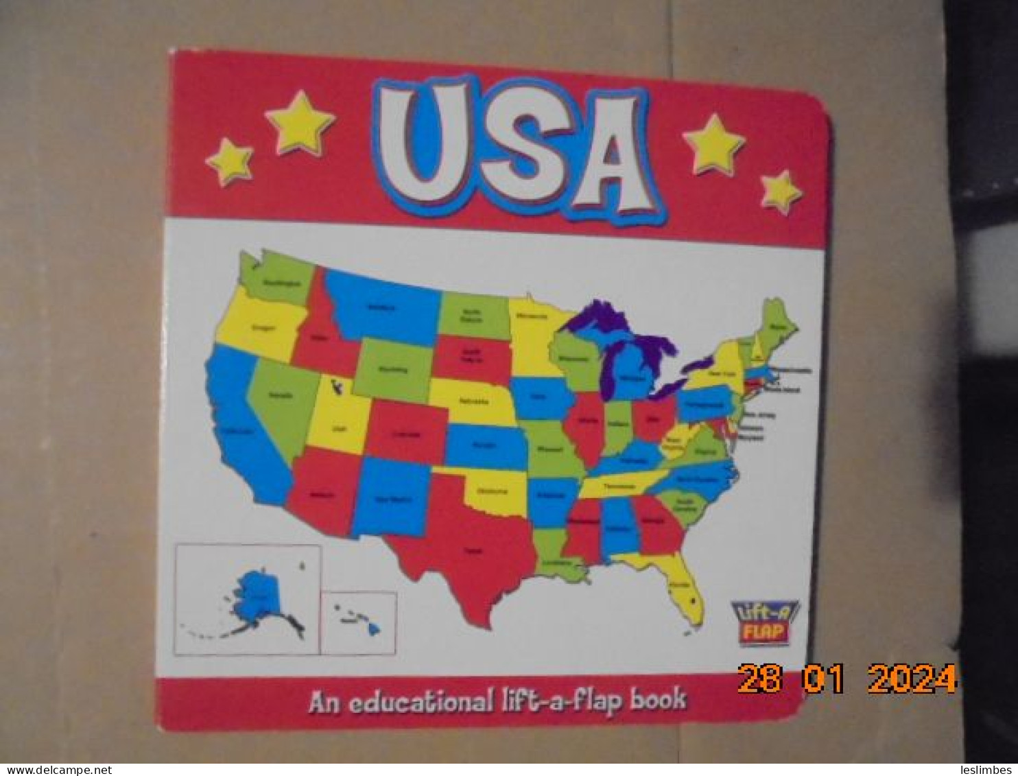 USA: An Educational Lift-a-flap Book - Clever Factory 2008 - Activity/ Colouring Books