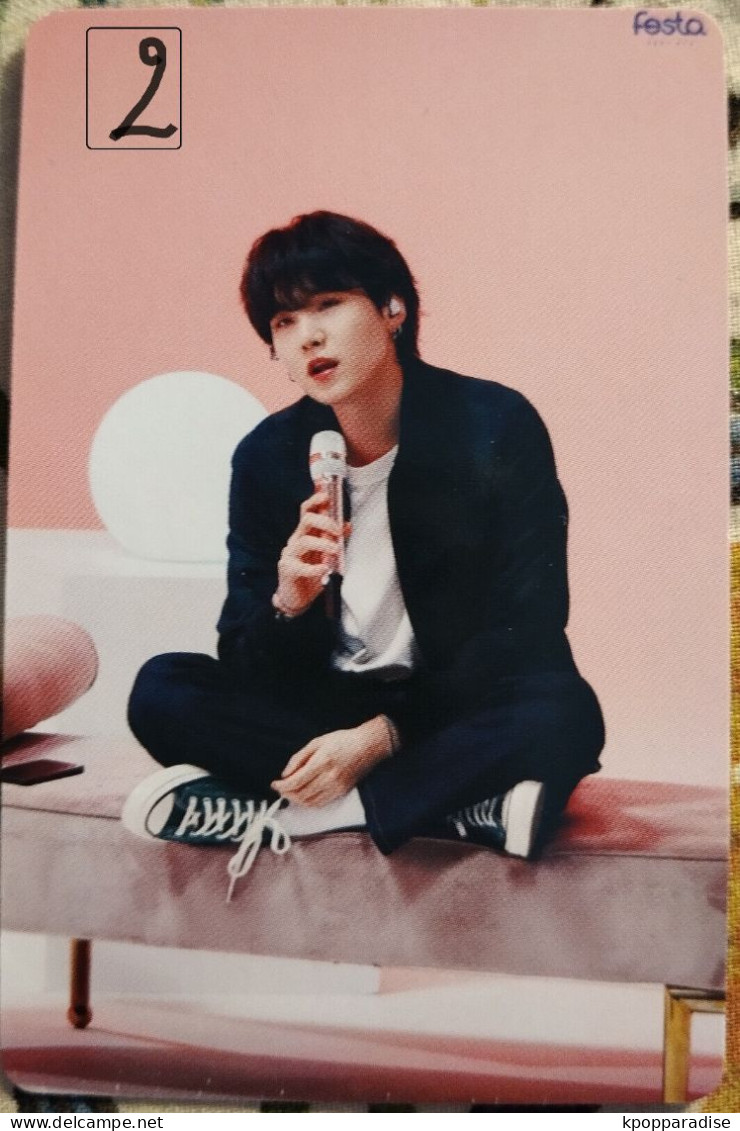 Photocard BTS Festa 2021 Suga - Objets Dérivés