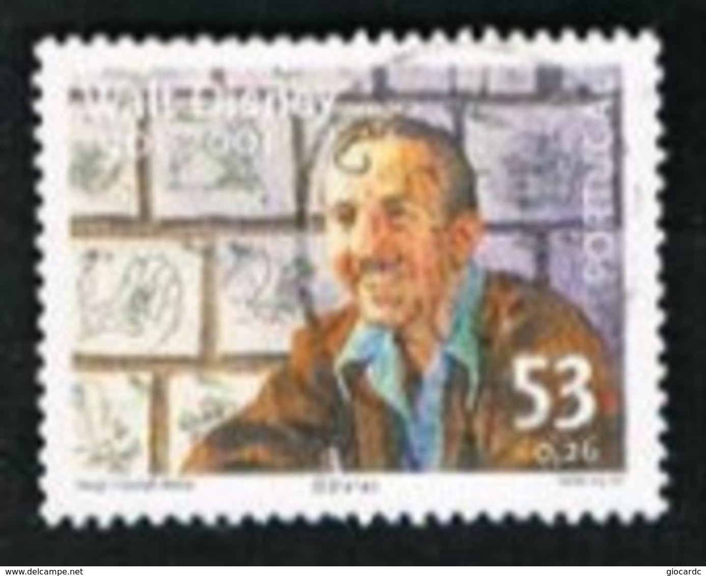 PORTOGALLO (PORTUGAL)  -  SG 2887  -  2001 WALT  DISNEY, FILM PRODUCTOR   -     USED° - Used Stamps