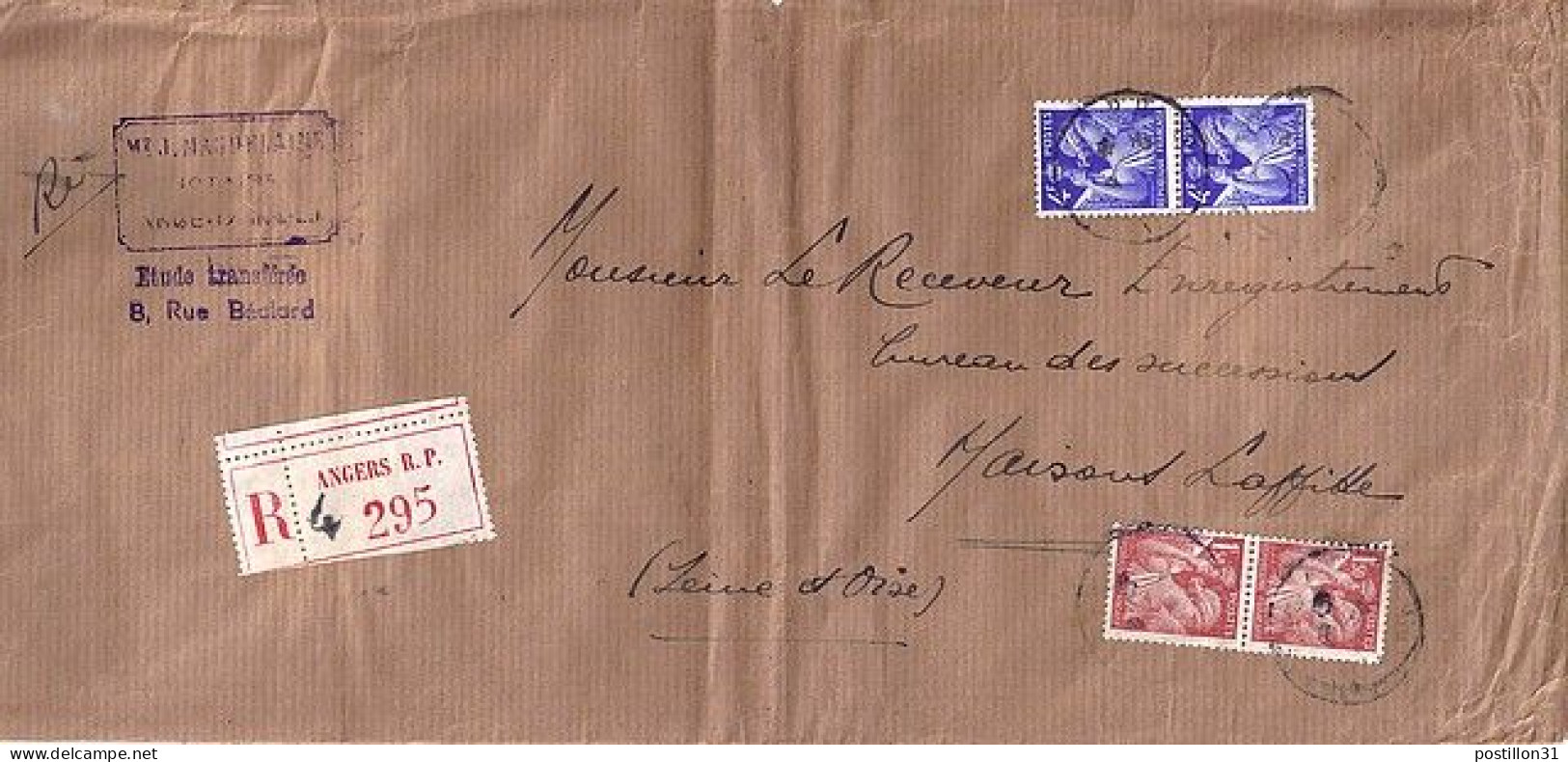 IRIS N° 656x2/652x2 S/L.REC. DE ANGERS/1945 - 1939-44 Iris