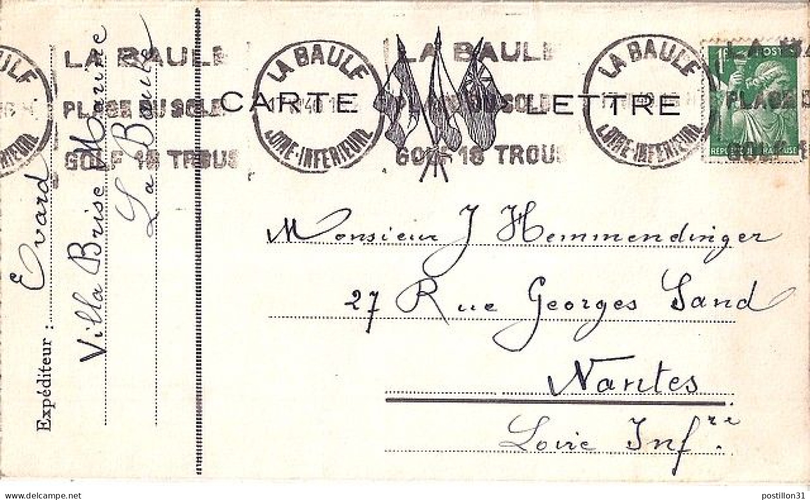 IRIS N° 432 S/CARTE LETTRE MILITAIRE  DE 1940 - 1939-44 Iris