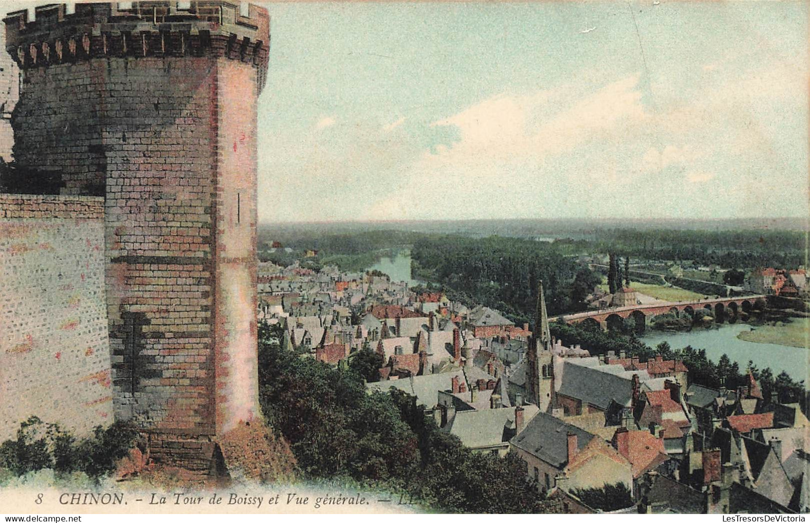 FRANCE - Chinon - La Tour De Boissy Et Vue Générale - Carte Postale Ancienne - Chinon