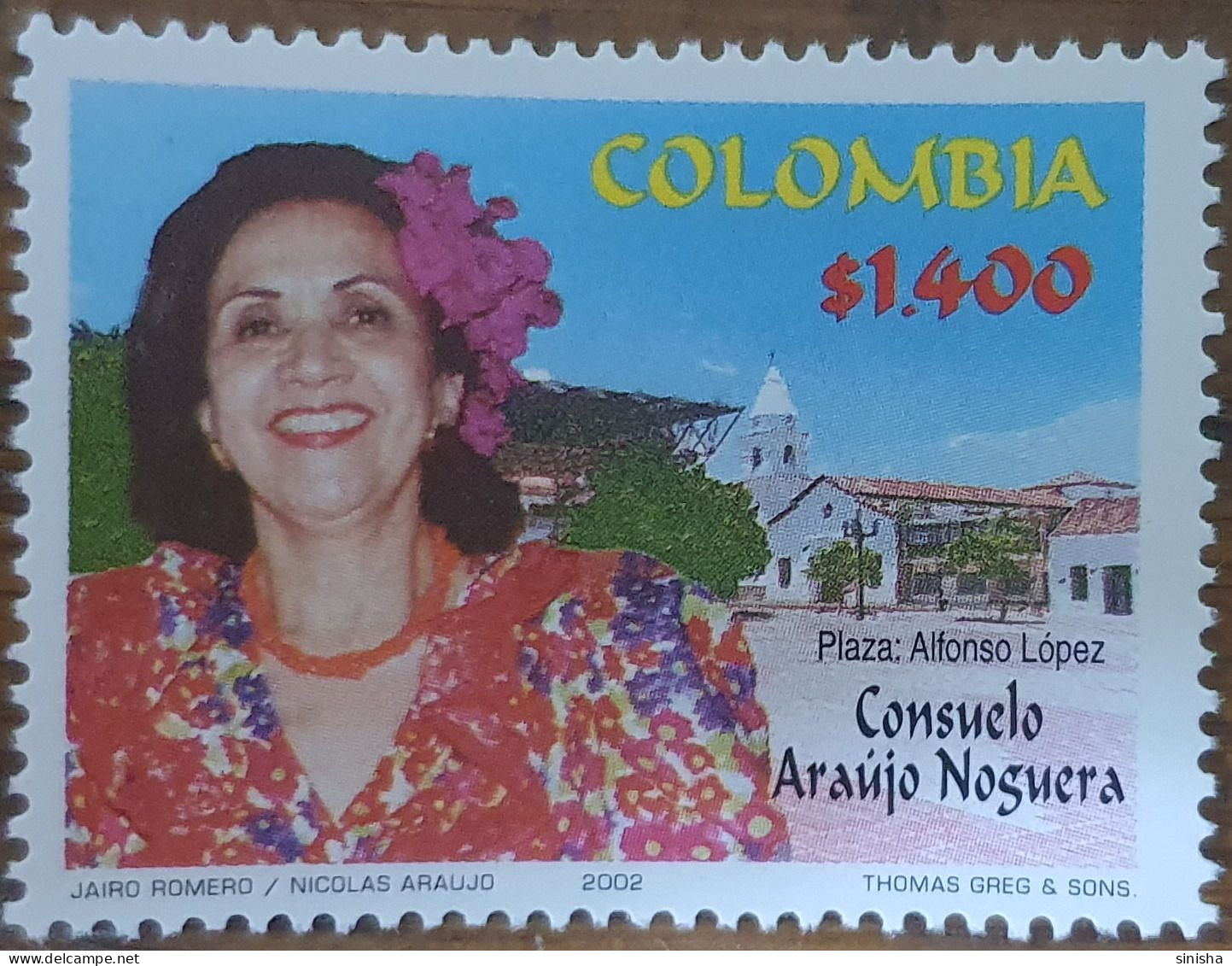Colombia / 2002 HOMENAJE A CONSUELO ARAUJO NOGUERA - Colombia