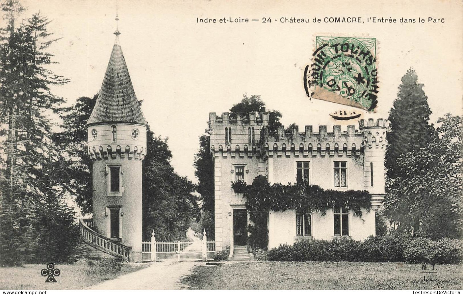 FRANCE - Comacre - Château - L'entrée Dans Le Parc - Carte Postale Ancienne - Autres & Non Classés