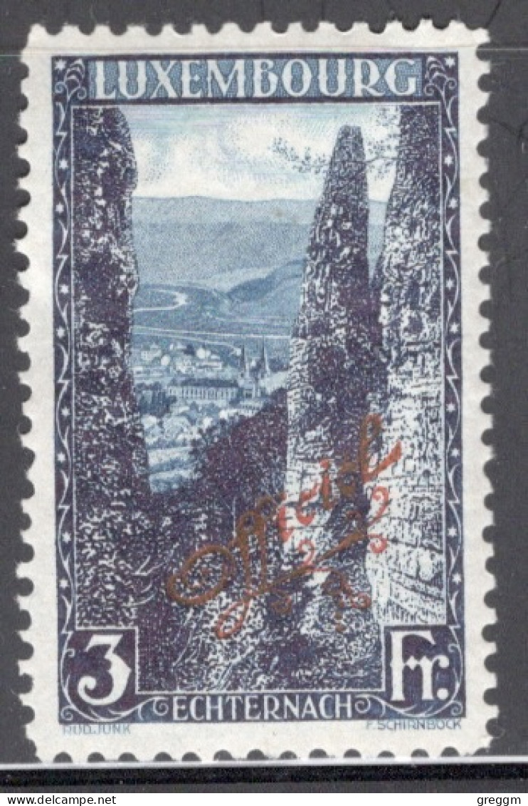 Luxembourg 1934 Single Postage Stamps Of 1921-1923 Overprinted "Officiel" In Unmounted Mint - Servizio