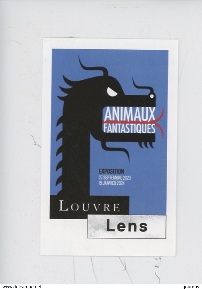 Ticket Louvre-Lens "Animaux Fantastiques" Dragon - Biglietti D'ingresso