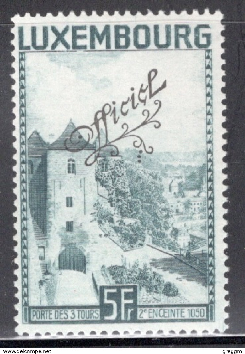 Luxembourg 1934 Single Landscape Postage Stamp Of 1934 Overprinted "Officiel" In Unmounted Mint - Service